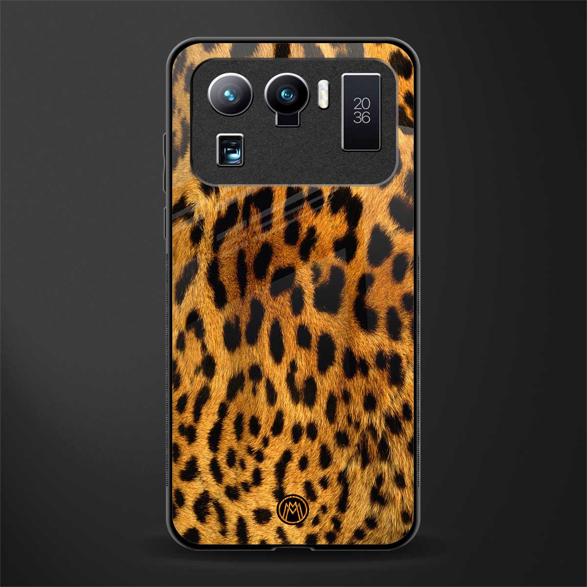 leopard fur glass case for mi 11 ultra 5g image