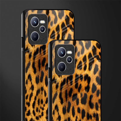leopard fur glass case for realme c35 image-2