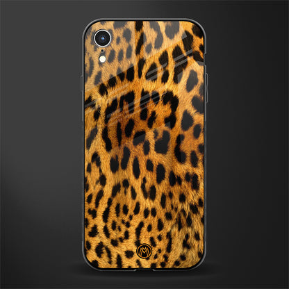 leopard fur glass case for iphone xr image