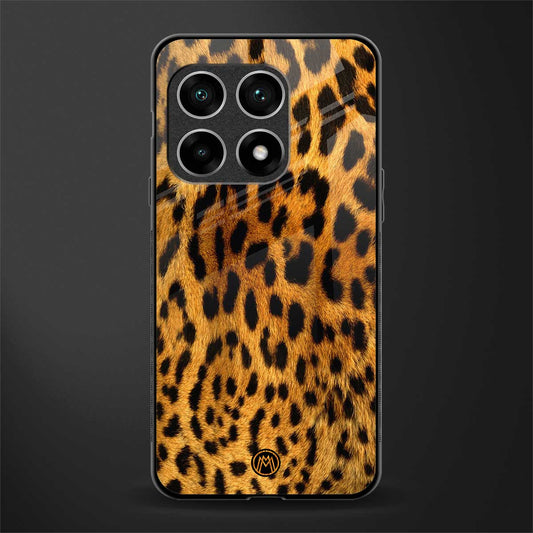 leopard fur glass case for oneplus 10 pro 5g image