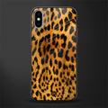 leopard fur glass case for iphone x image