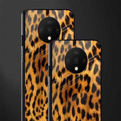 leopard fur glass case for oneplus 7t image-2
