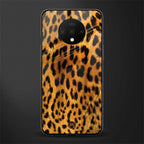 leopard fur glass case for oneplus 7t image