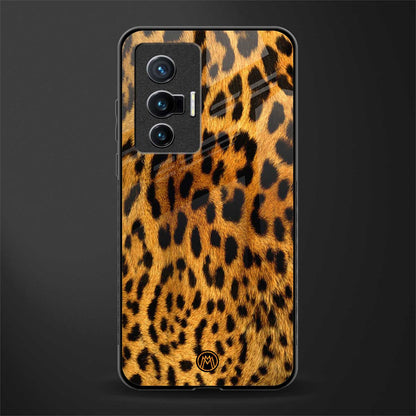 leopard fur glass case for vivo x70 image