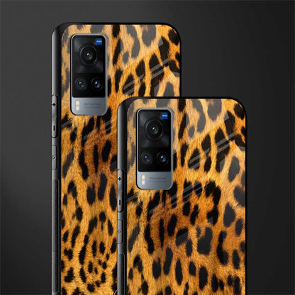leopard fur glass case for vivo x60 image-2