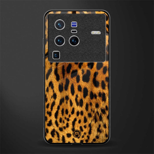leopard fur glass case for vivo x80 pro 5g image