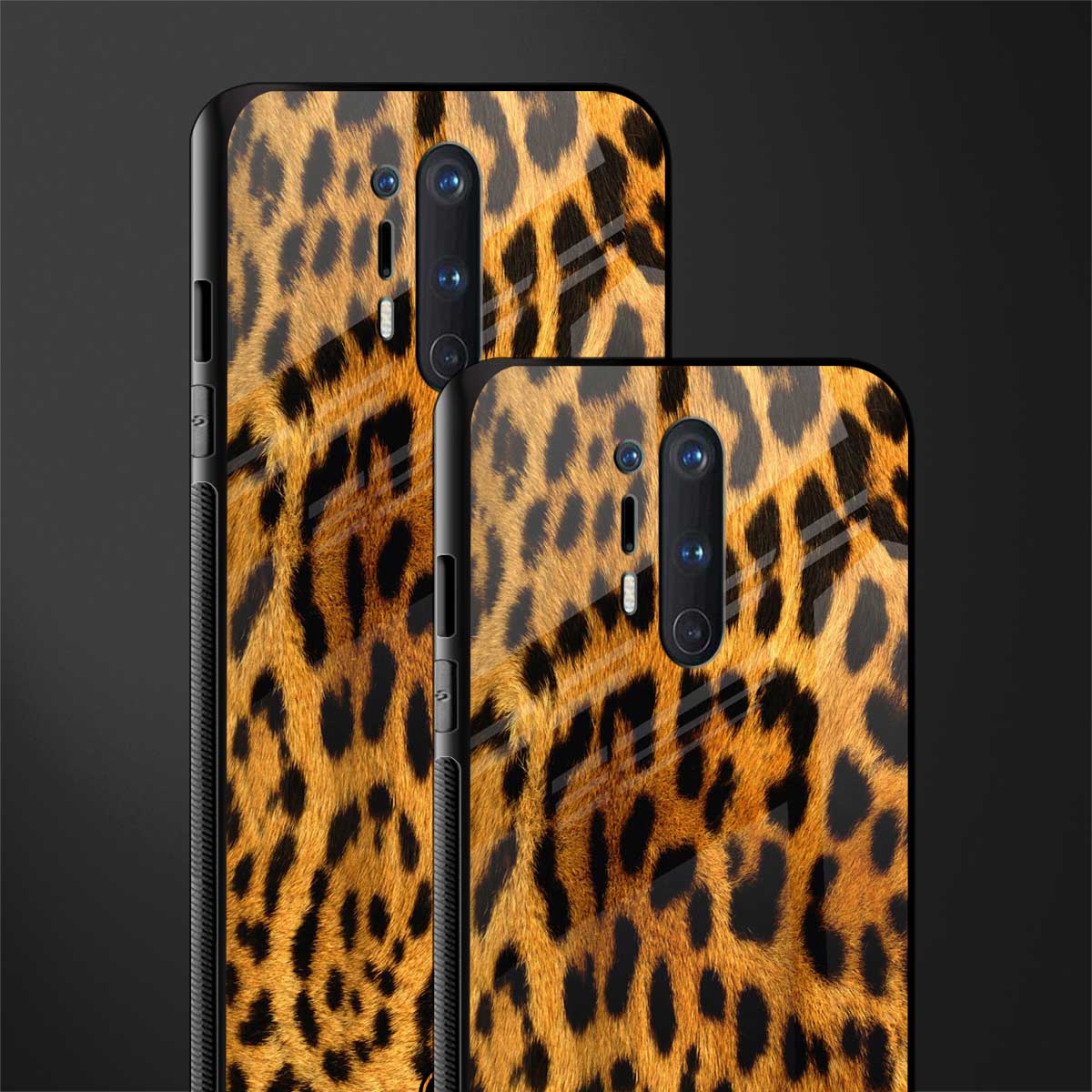 leopard fur glass case for oneplus 8 pro image-2