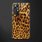 leopard fur back phone cover | glass case for xiaomi 12 pro