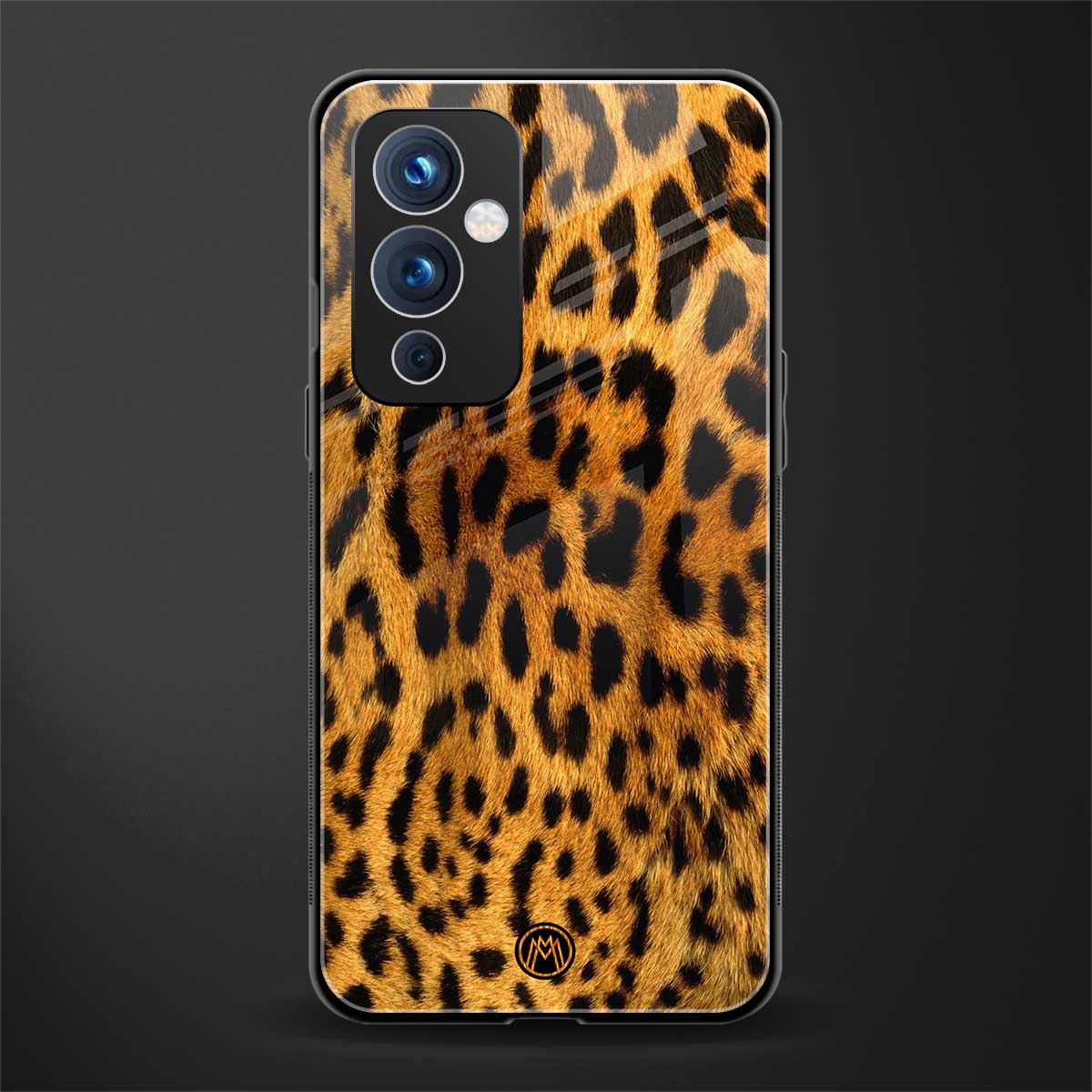 leopard fur back phone cover | glass case for oneplus 9