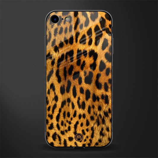 leopard fur glass case for iphone 7 image