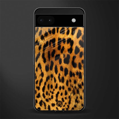 leopard fur back phone cover | glass case for google pixel 6a