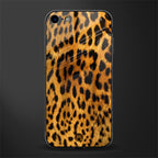 leopard fur glass case for iphone 8 image