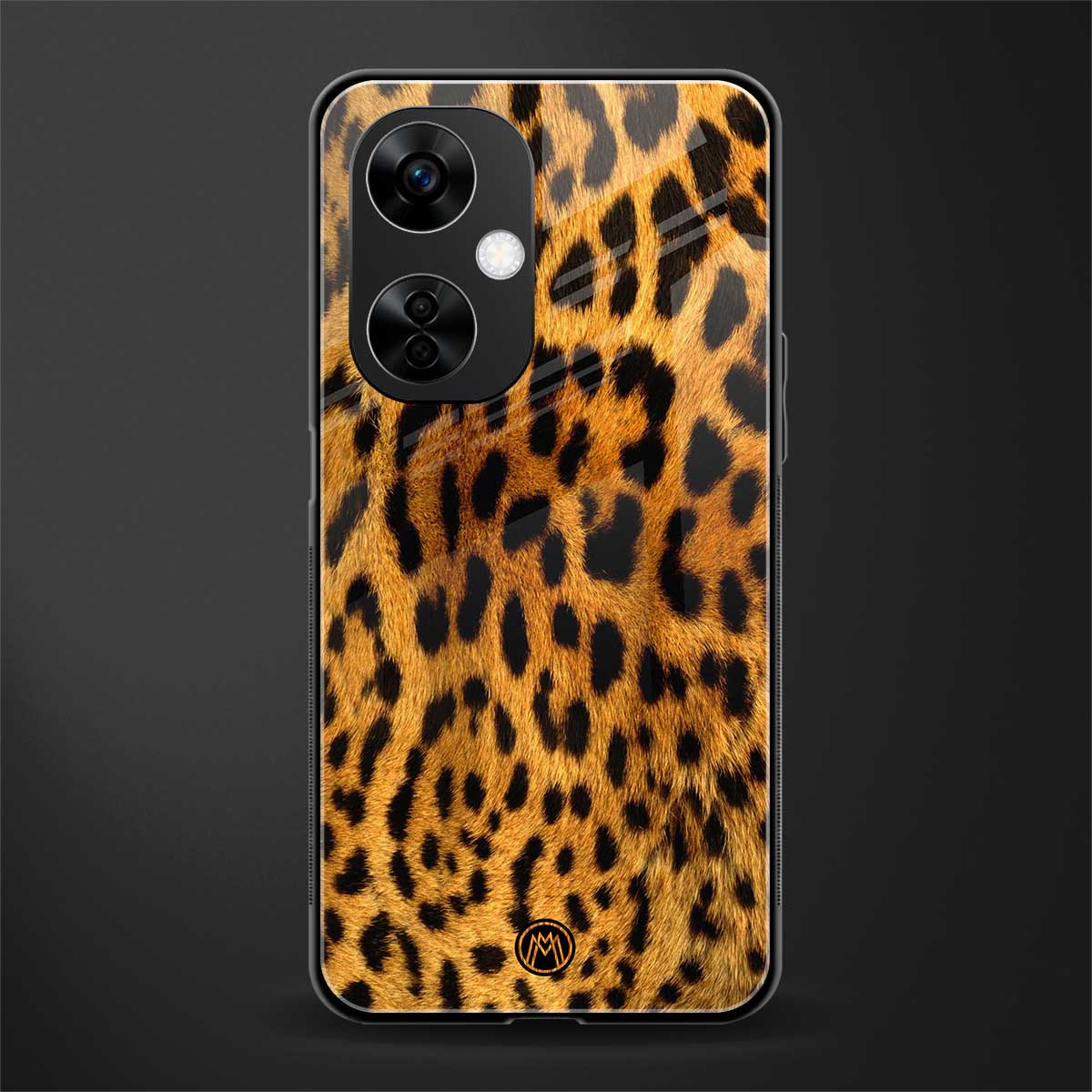 leopard fur back phone cover | glass case for oneplus nord ce 3 lite