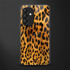 leopard fur back phone cover | glass case for samsung galaxy a14 5g