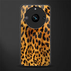 leopard fur back phone cover | glass case for realme 11 pro 5g