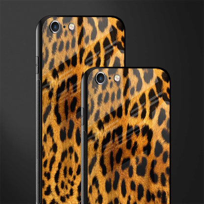 leopard fur glass case for iphone 6 plus image-2