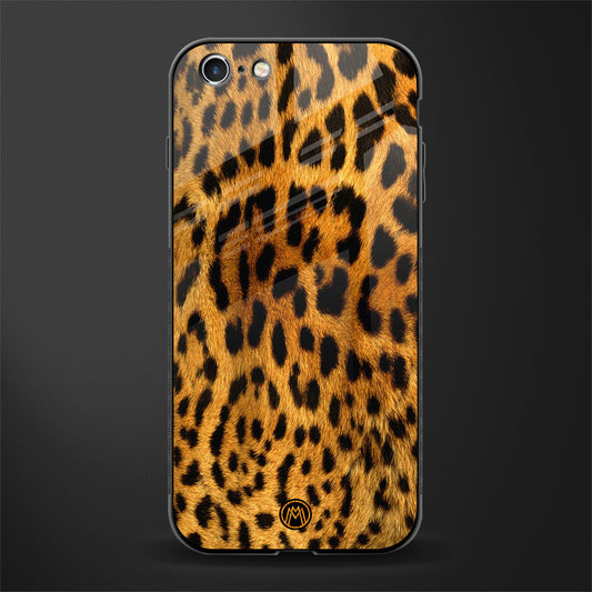 leopard fur glass case for iphone 6 plus image