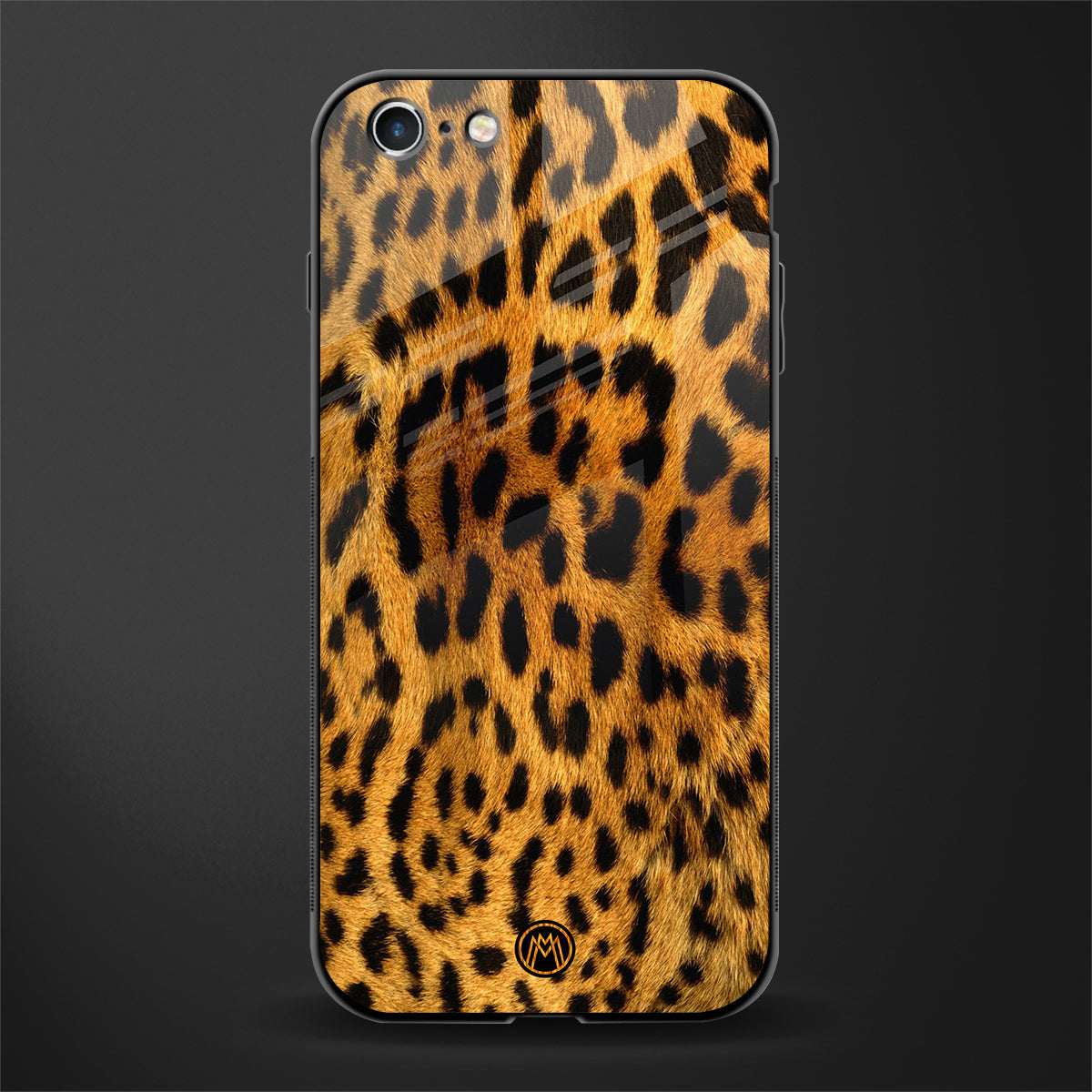 leopard fur glass case for iphone 6 image