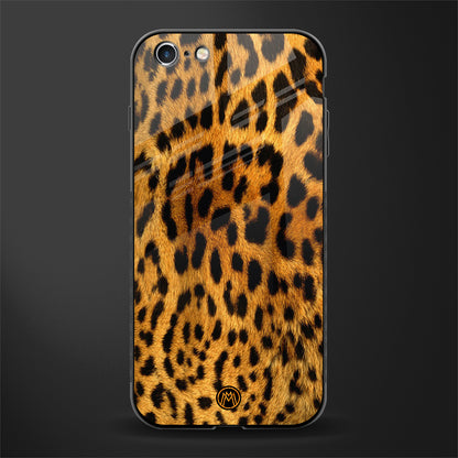 leopard fur glass case for iphone 6s plus image