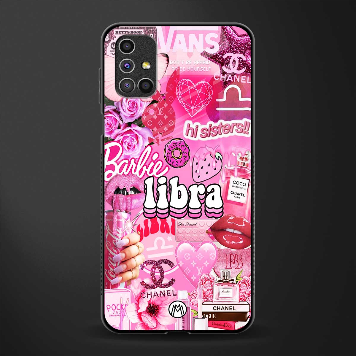 libra aesthetic collage glass case for samsung galaxy m31s image