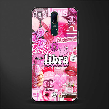 libra aesthetic collage glass case for oppo a9 image