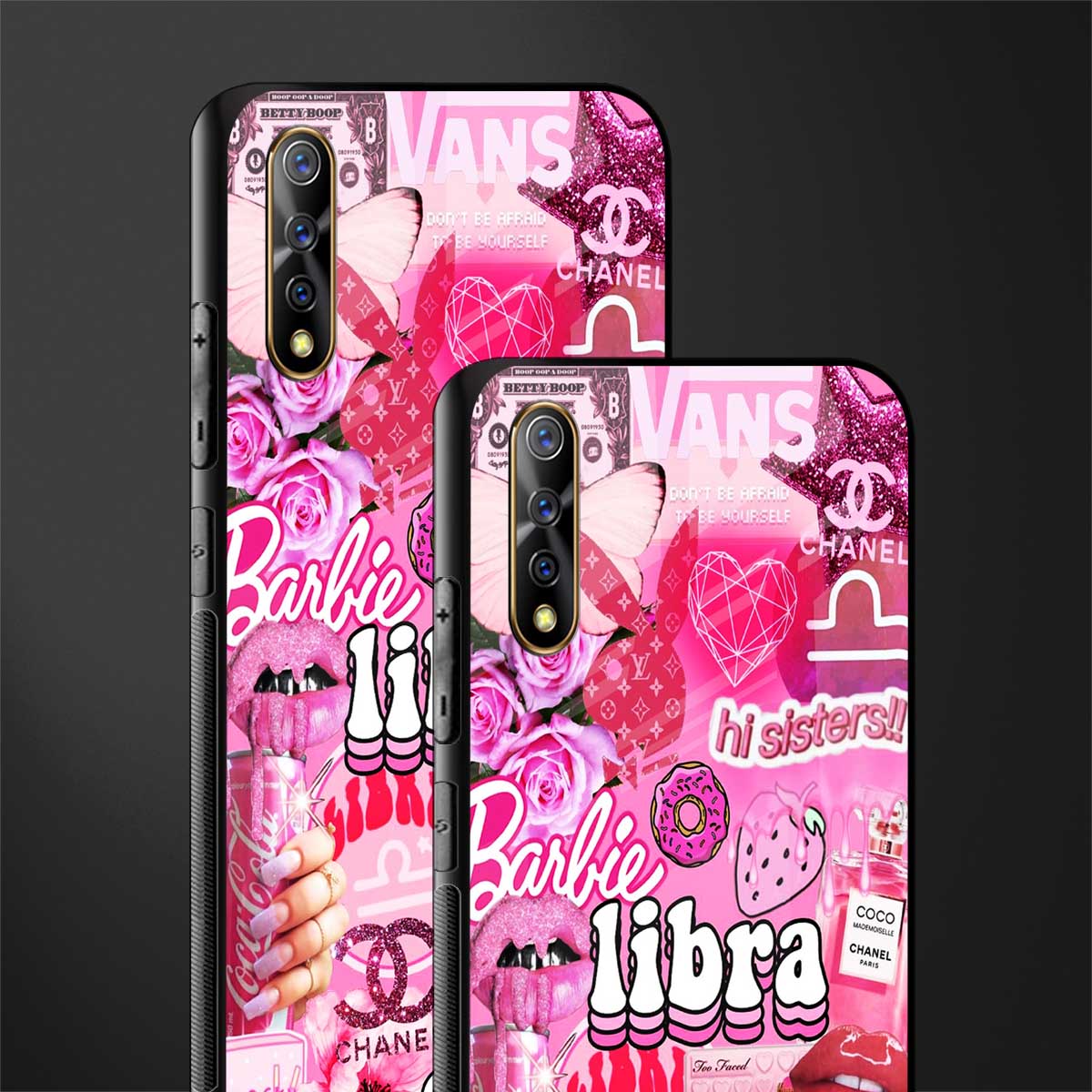 libra aesthetic collage glass case for vivo z1x image-2