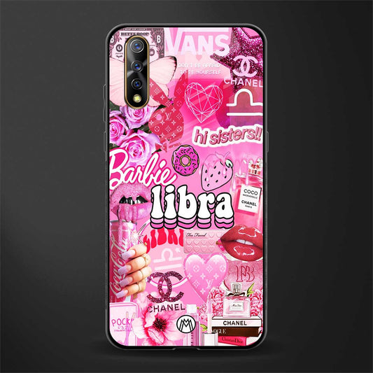 libra aesthetic collage glass case for vivo s1 image