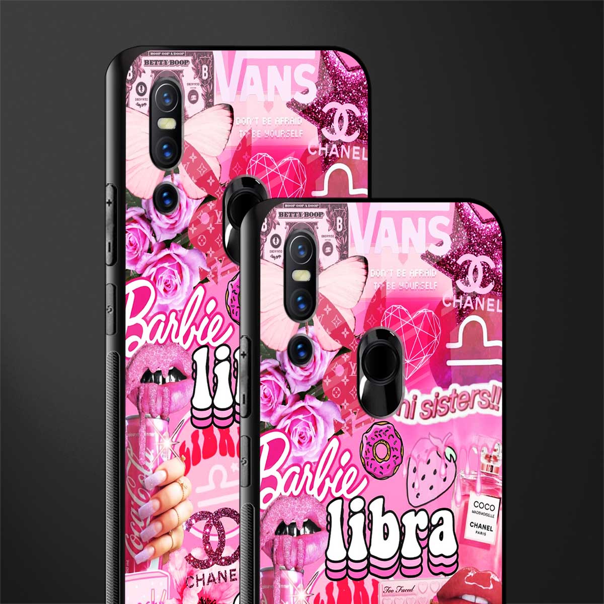 libra aesthetic collage glass case for vivo v15 image-2