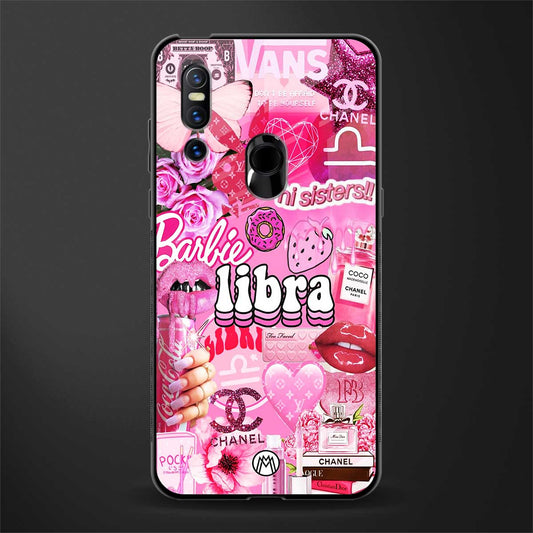 libra aesthetic collage glass case for vivo v15 image