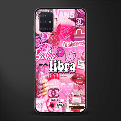 libra aesthetic collage glass case for samsung galaxy a71 image