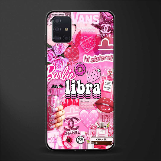 libra aesthetic collage glass case for samsung galaxy a71 image