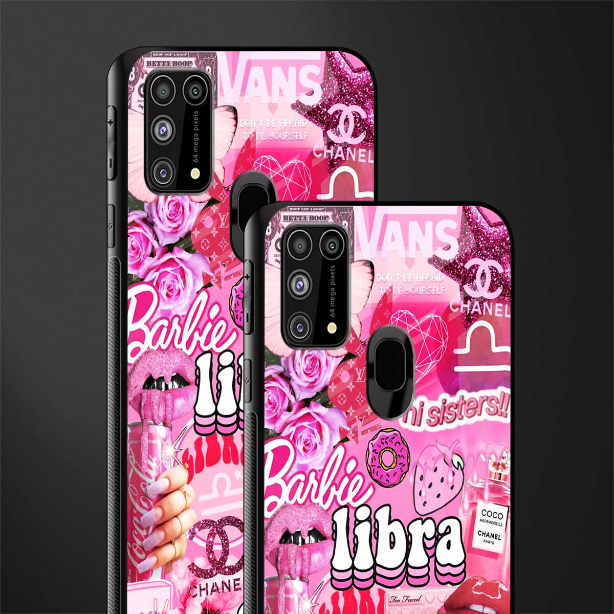 libra aesthetic collage glass case for samsung galaxy m31 prime edition image-2
