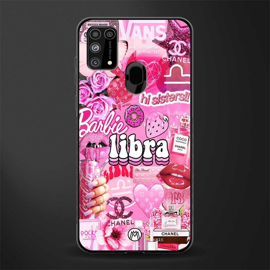 libra aesthetic collage glass case for samsung galaxy m31 image