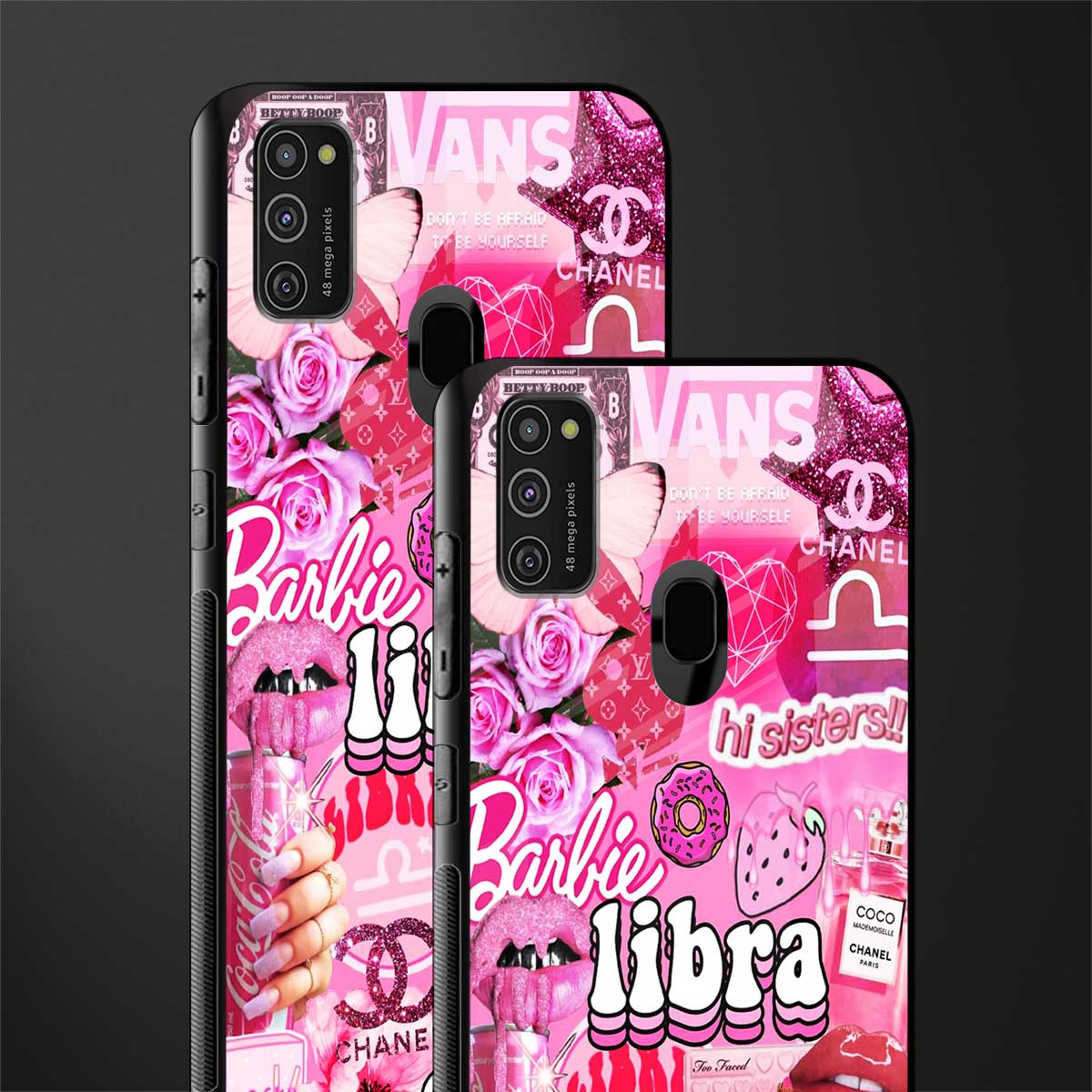 libra aesthetic collage glass case for samsung galaxy m30s image-2