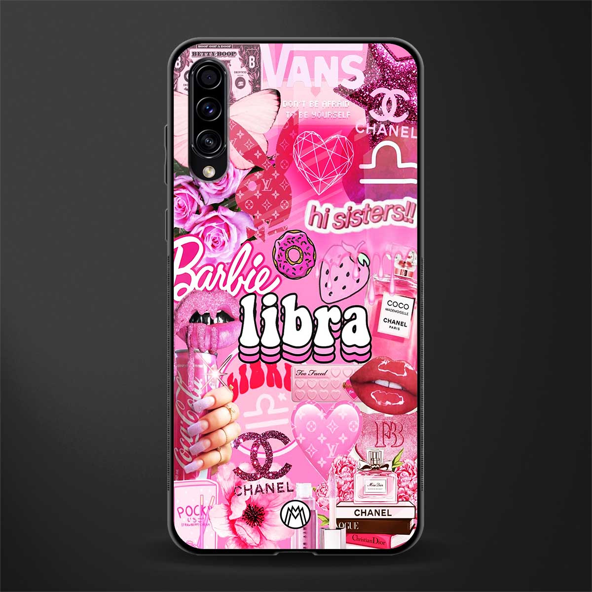 libra aesthetic collage glass case for samsung galaxy a70s image