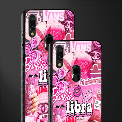 libra aesthetic collage glass case for redmi 7redmi y3 image-2