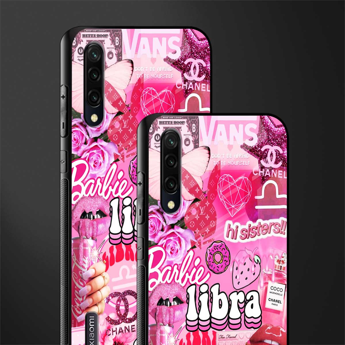 libra aesthetic collage glass case for mi a3 redmi a3 image-2
