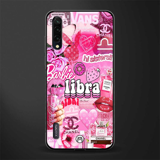 libra aesthetic collage glass case for mi a3 redmi a3 image