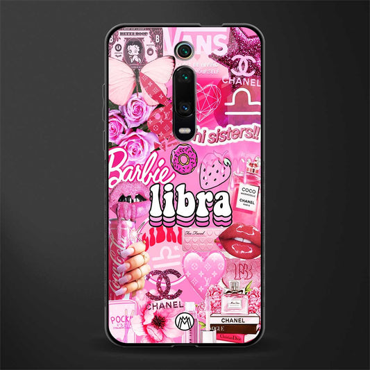 libra aesthetic collage glass case for redmi k20 image