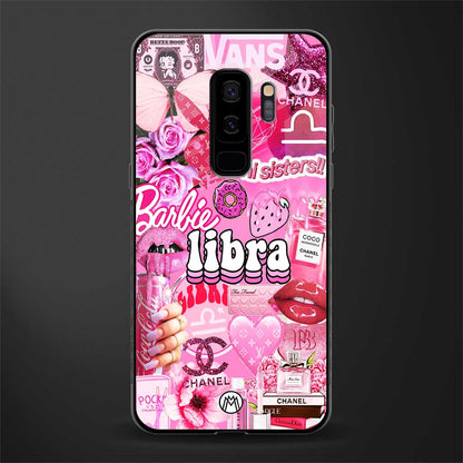 libra aesthetic collage glass case for samsung galaxy s9 plus image