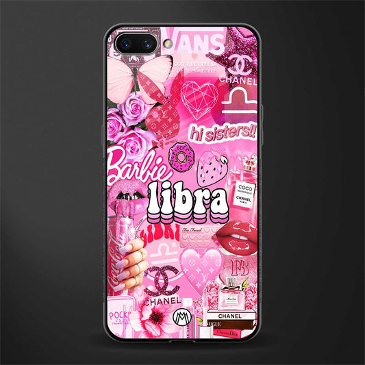 libra aesthetic collage glass case for oppo a3s image