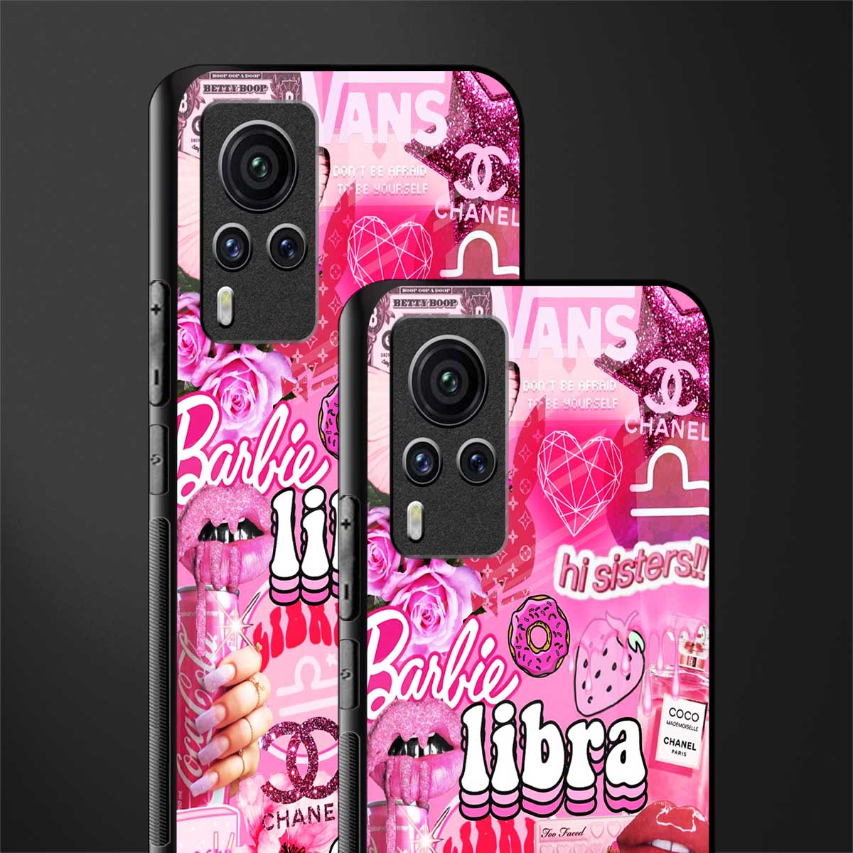 libra aesthetic collage glass case for vivo x60 pro image-2