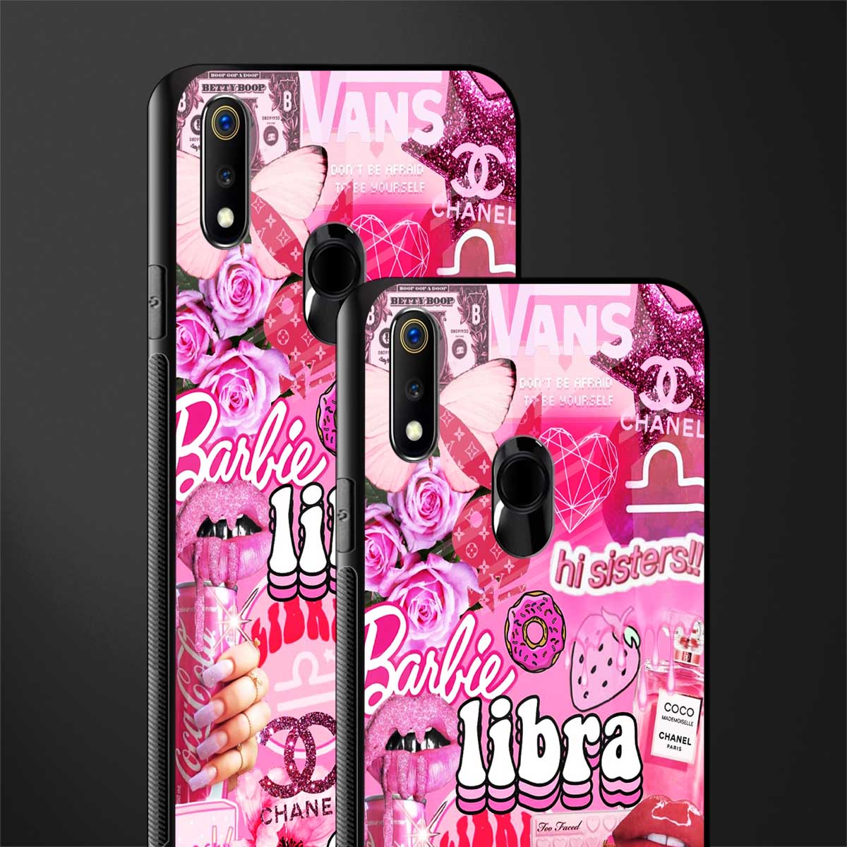 libra aesthetic collage glass case for realme 3 pro image-2