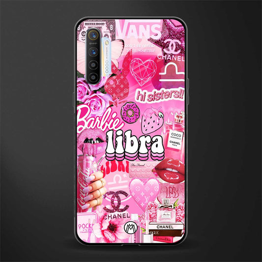 libra aesthetic collage glass case for realme x2 image