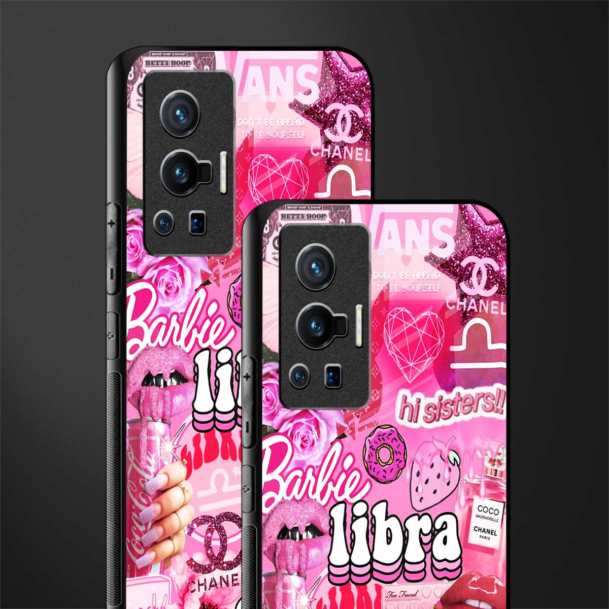 libra aesthetic collage glass case for vivo x70 pro image-2