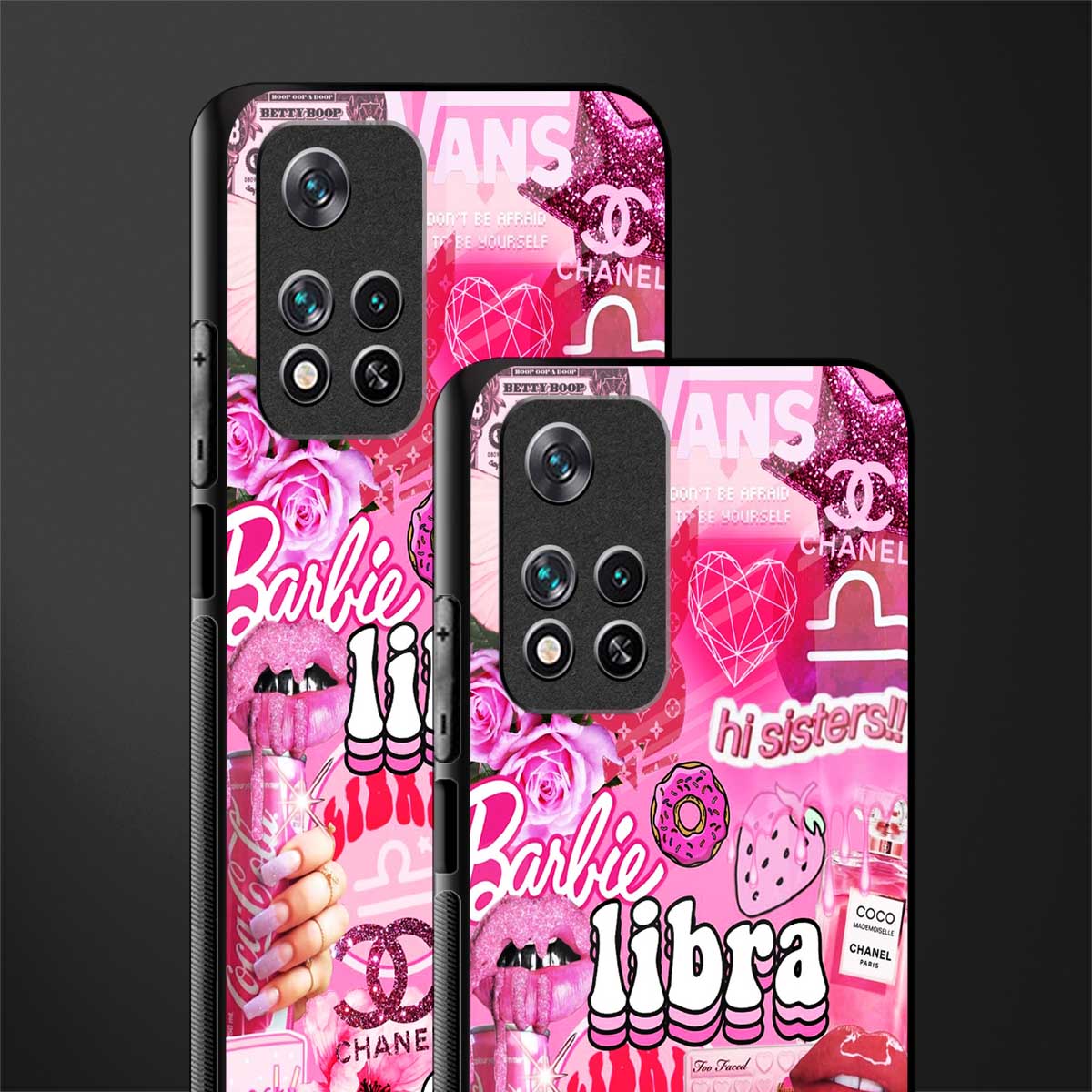 libra aesthetic collage glass case for poco m4 pro 5g image-2