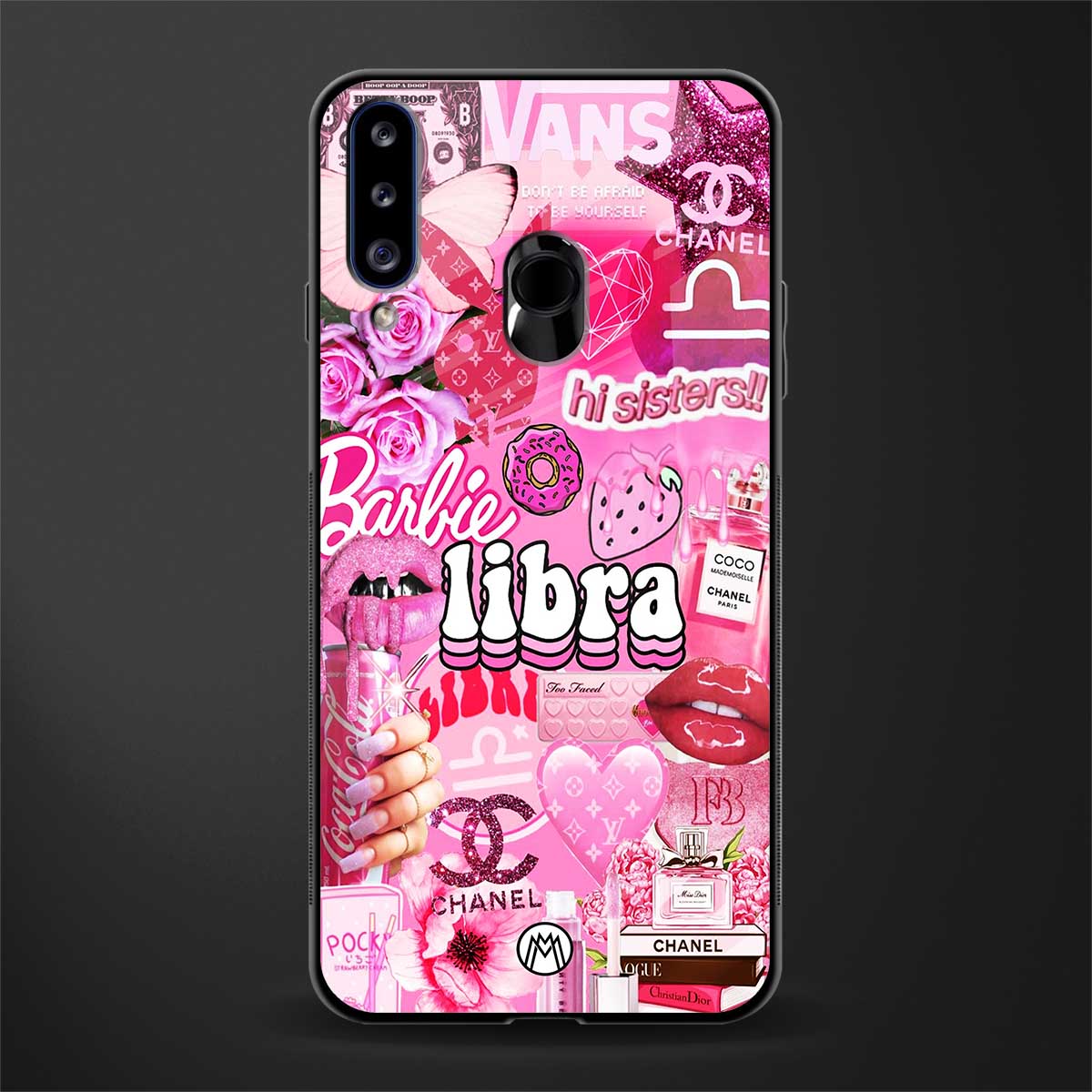 libra aesthetic collage glass case for samsung galaxy a20s image