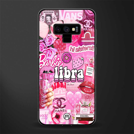 libra aesthetic collage glass case for samsung galaxy note 9 image