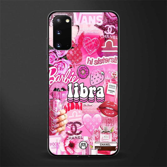 libra aesthetic collage glass case for samsung galaxy s20 image