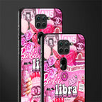 libra aesthetic collage glass case for redmi note 9 image-2